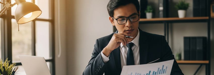 Entrepreneur reviewing strategy after investor rejection