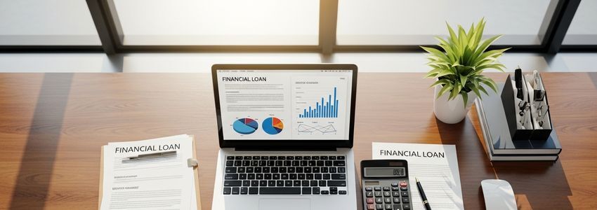 Business loan documents and financial paperwork on an office desk representing Lendio marketplace lending review
