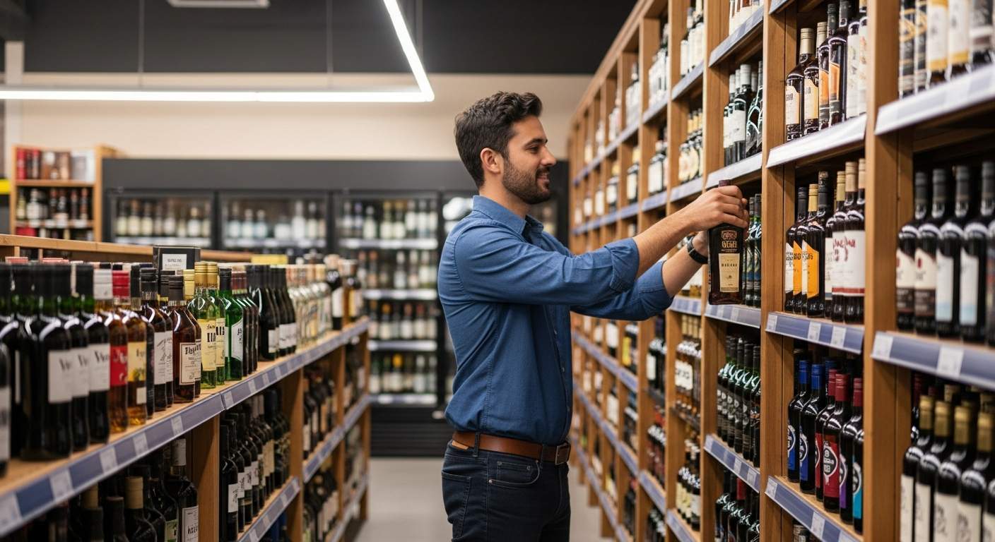 Liquor store owner reviewing financing options with Crestmont Capital