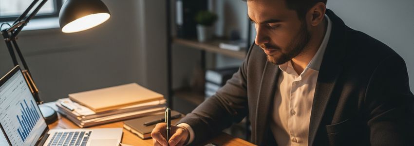 Business owner reviewing loan agreement with advisor before accepting a business loan offer