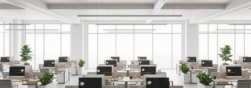 Modern business office where a company uses a business line of credit to manage recurring expenses