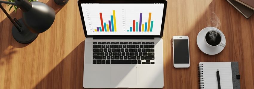 Business owner reviewing financial reports and data analysis for business line of credit management