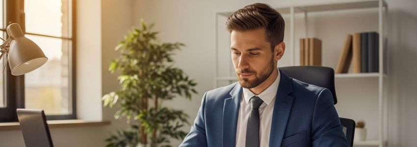 Franchise owner reviewing financing documents