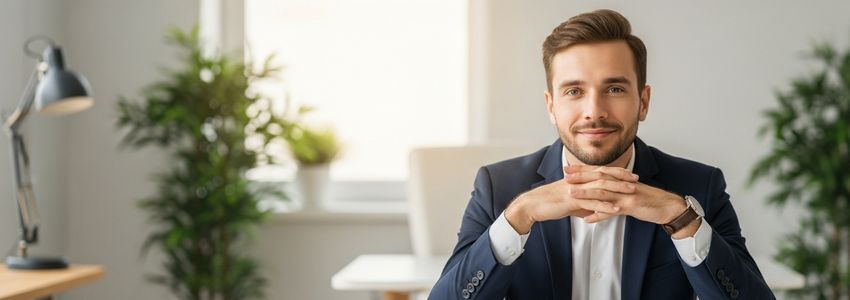 Business owner reviewing long-term loan documents with a financial advisor in a modern office