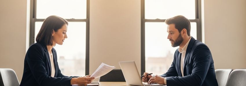 Small business owner discussing financing options with an advisor in Lubbock, Texas