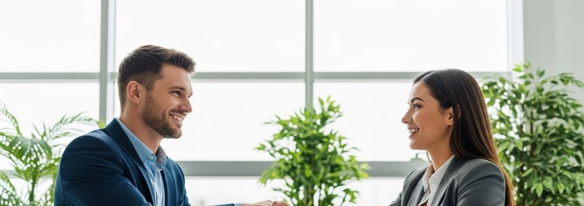 Entrepreneur reviewing MaidPro franchise financing options at a professional office