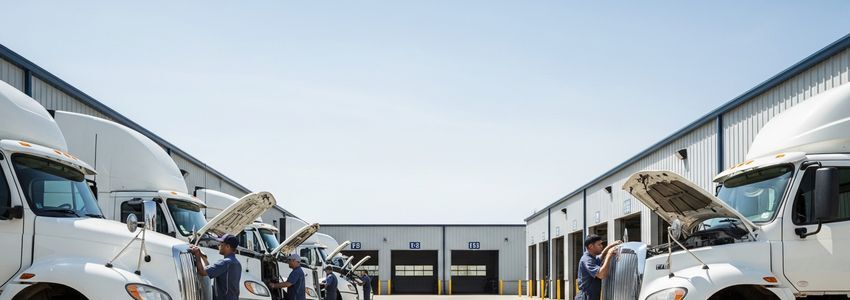 Commercial fleet maintenance funded by a business line of credit