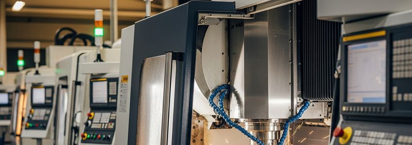 Manufacturing equipment financing - CNC machines on a modern factory floor