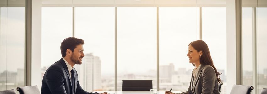 Business professionals in a modern conference room reviewing marketing budget strategy and spend plans