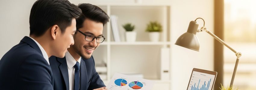 Business owner reviewing financial documents and MCA loan alternatives