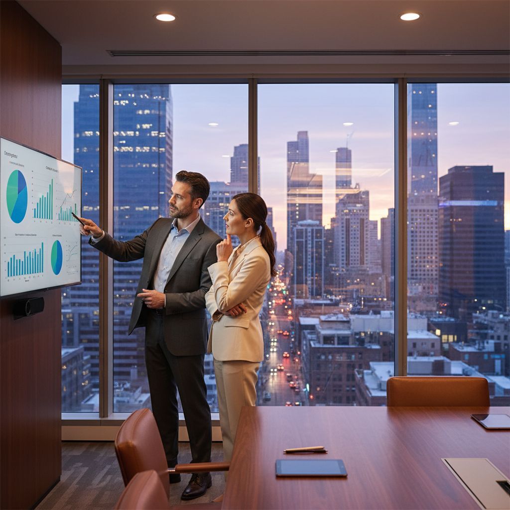 Business professionals reviewing MCA vs business loan financing comparison