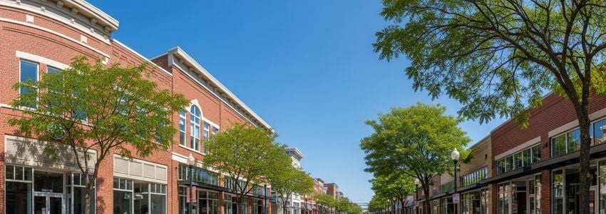 Memphis small business district commercial storefronts representing the thriving small business community in Memphis, Tennessee