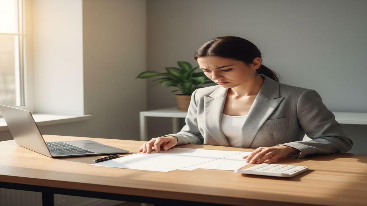 Small business owner reviewing financial documents comparing merchant cash advance costs to alternatives