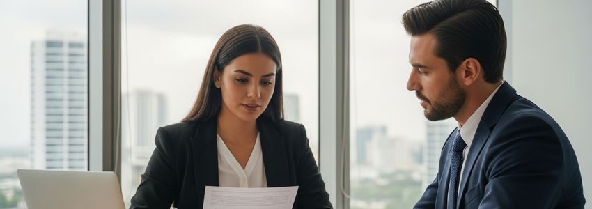 Miami small business owner reviewing financing options with a Crestmont Capital advisor