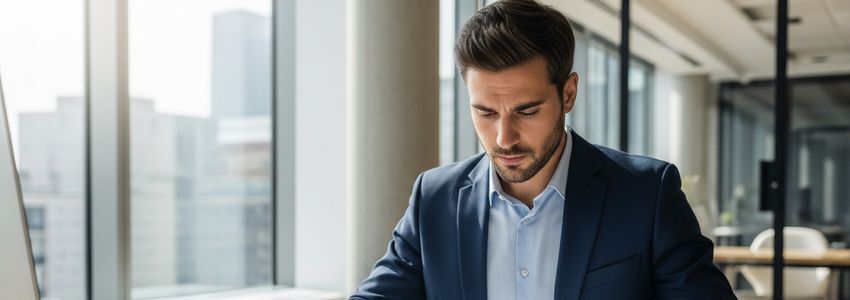 Business professional reviewing MOOYAH franchise financing documents