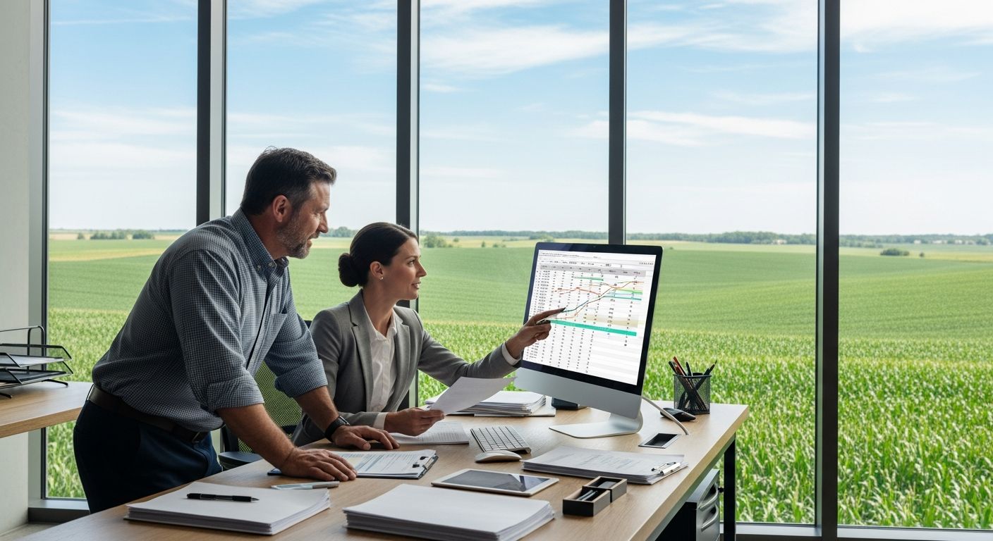 Nebraska business owner reviewing financing options with an advisor