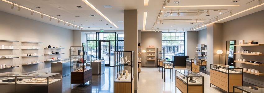 Modern commercial retail space available for new business location expansion