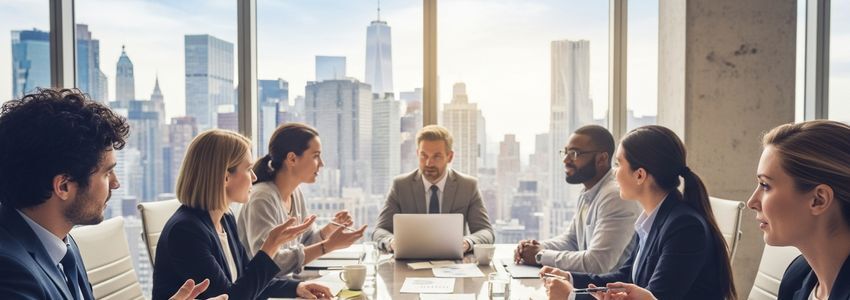 New York small business entrepreneurs meeting with a financial advisor to discuss small business loans in New York State