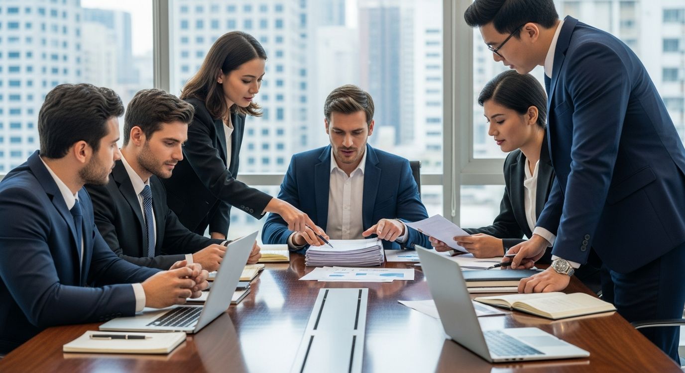 Business owners discussing small business loan options in Oklahoma