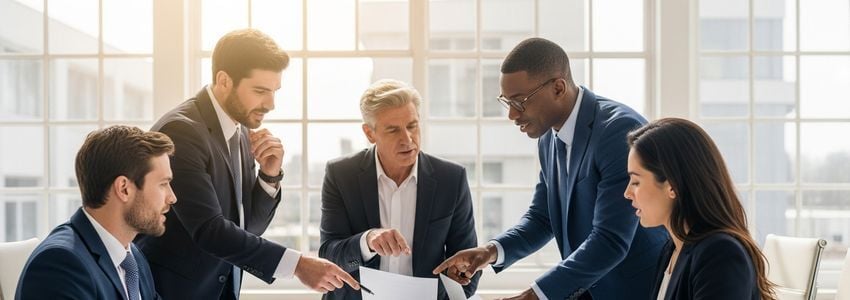 On The Border franchise financing - business partners reviewing loan documents