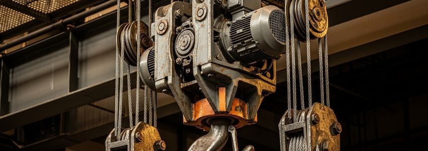 Manufacturing business owner reviewing overhead crane financing options with a Crestmont Capital advisor