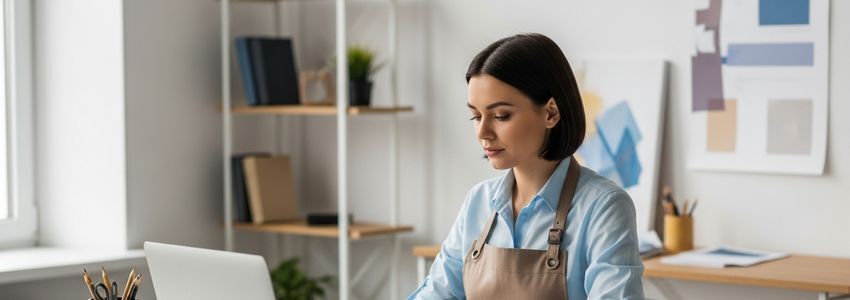 Business owner reviewing Painting with a Twist franchise loan documents