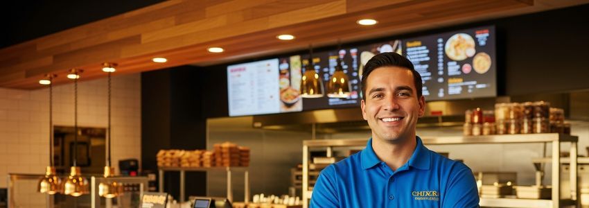 PDQ franchise owner reviewing financing options with a business advisor