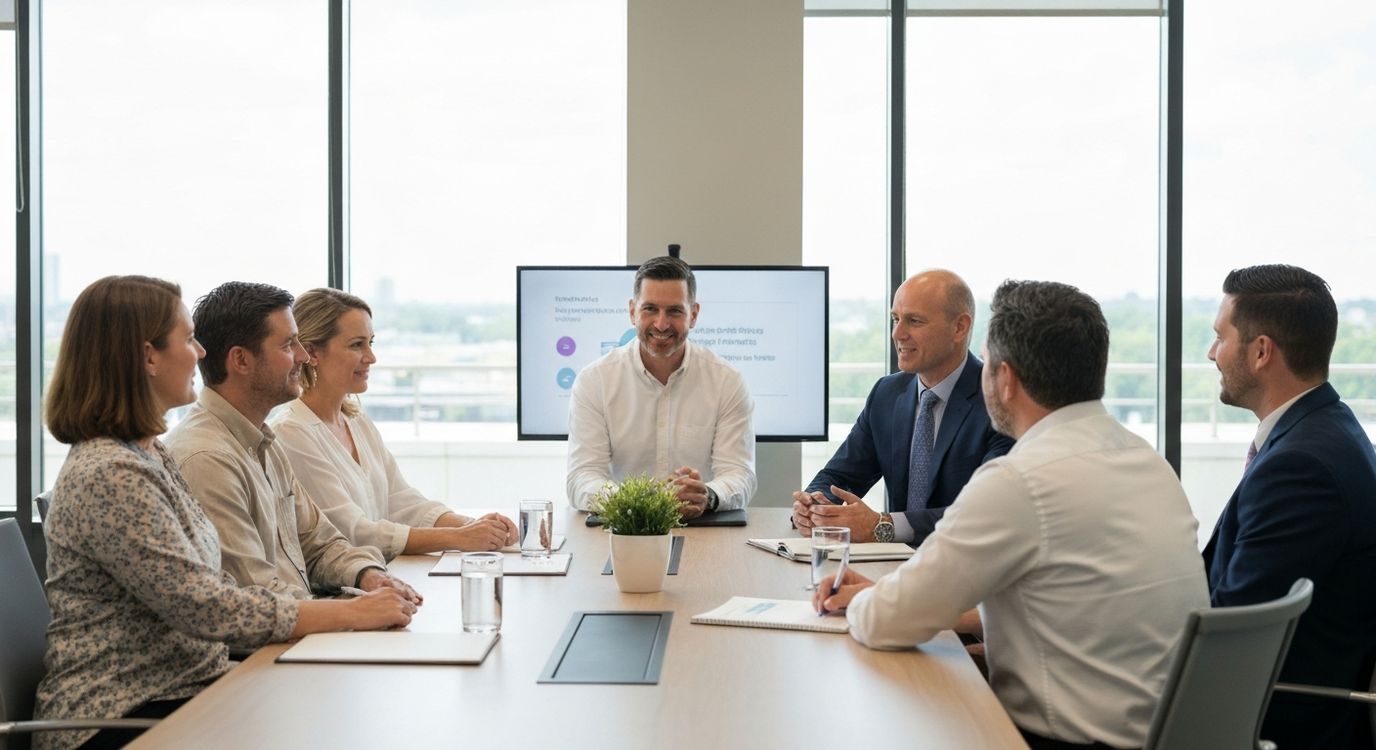 Pennsylvania small business owners discussing financing strategy with a financial advisor