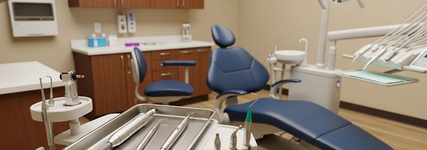 Periodontist reviewing financing documents with a dental practice advisor