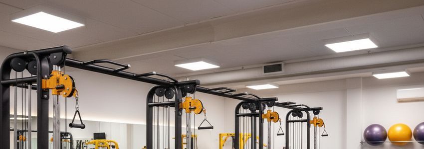Commercial fitness equipment in a professional personal training studio