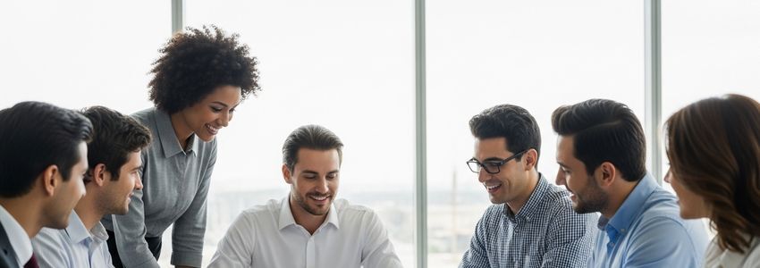 Business professionals reviewing Pizza Hut franchise loan documents in a modern office setting