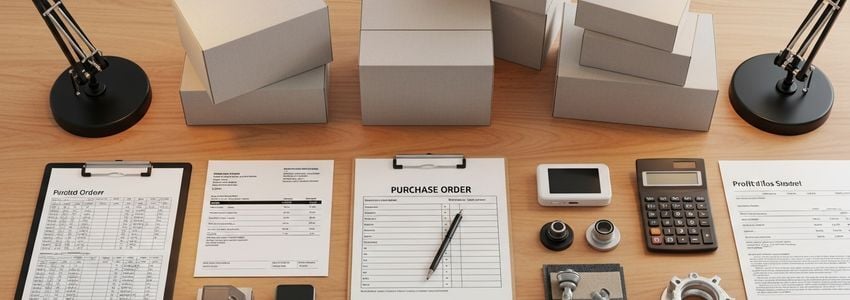 Warehouse inventory management for purchase order and inventory financing comparison