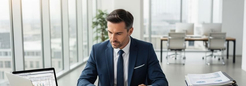 Hotel franchise investor reviewing financing options