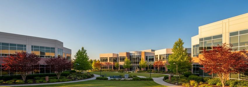 Real estate business professionals reviewing commercial property financing options