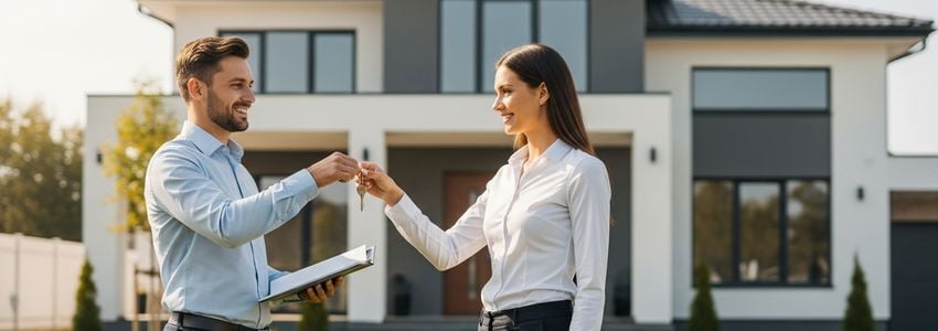 Real estate investor reviewing investment property documents with a specialist