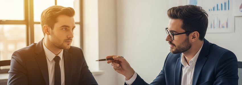 Small business owners reviewing recession strategy documents in a professional meeting