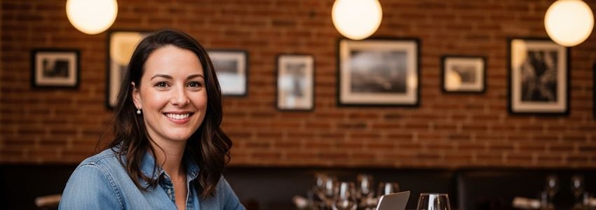 Business owner reviewing credit reports and financial documents at desk