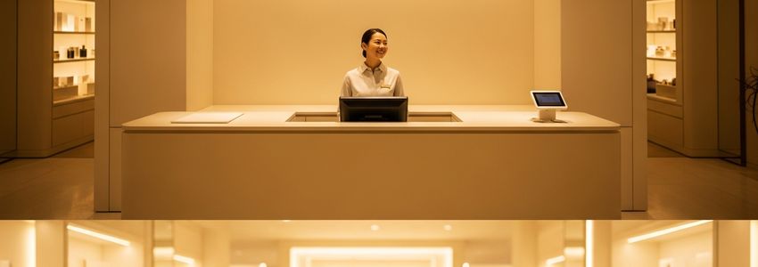Retail store owner reviewing financing options at their boutique shop