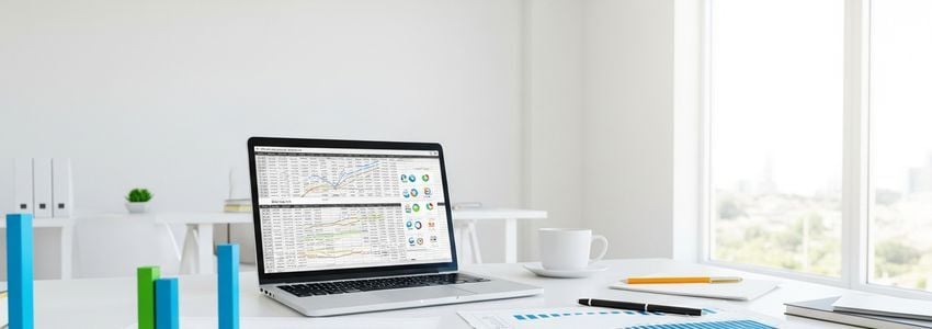 Financial documents and charts on a desk representing retained earnings analysis for business loan applications