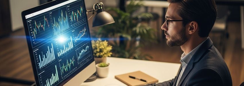 Small business owner reviewing revenue reports with a financial advisor at an office table