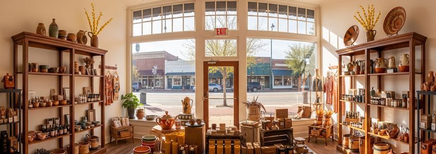 Thriving small business storefront in Richardson, Texas eligible for small business financing