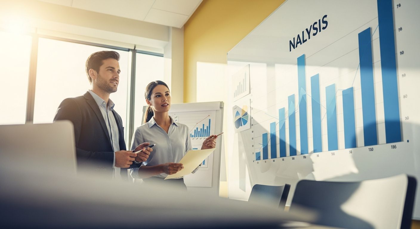 Business professional calculating ROI on a business loan at a desk