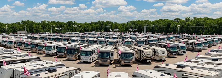 RV dealer reviewing business financing options at their dealership