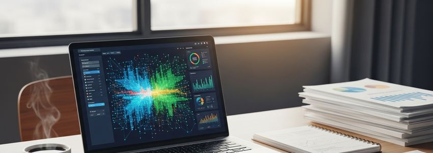 SaaS business financing - professional reviewing revenue metrics and growth charts in a modern office
