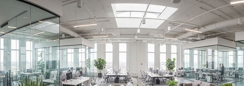 Business professionals reviewing same-day loan options in a modern office