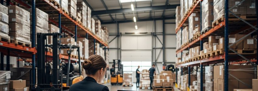 Business owner preparing documents for same-day business funding