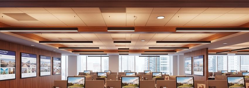 Real estate office professionals reviewing SBA loan financing documents