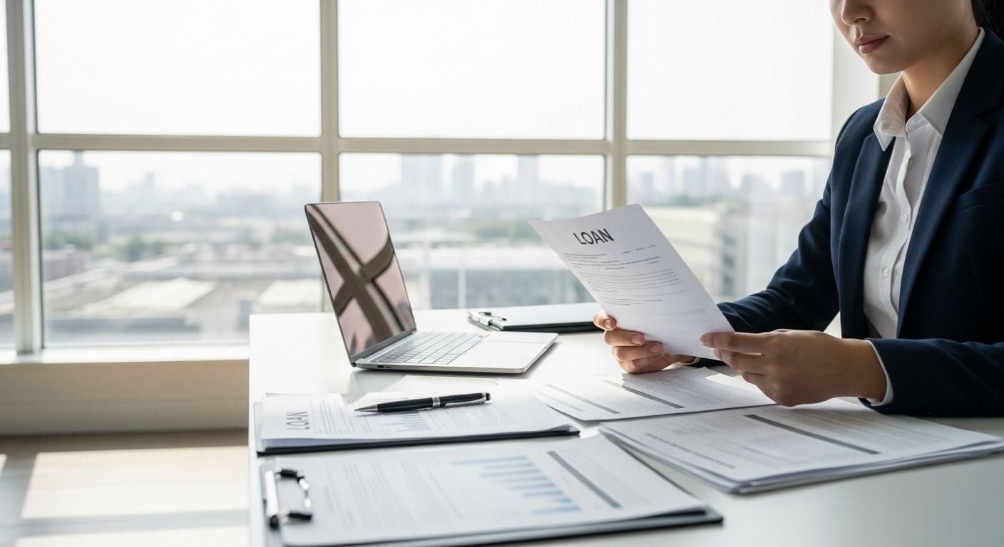 Business owner and financial advisor discussing secured vs. unsecured business loan options