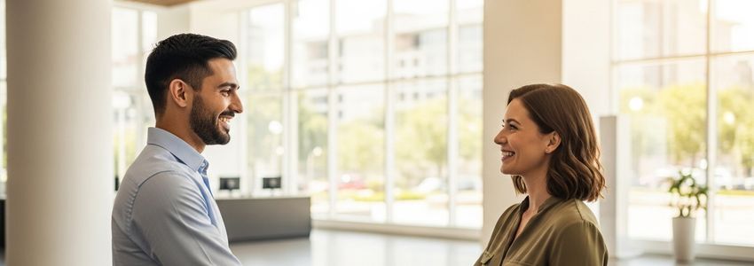 Small business owners discussing financing options in Clarksville, Tennessee