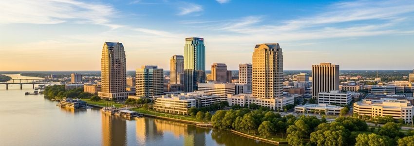 Small business owner reviewing financing options in Lake Charles Louisiana